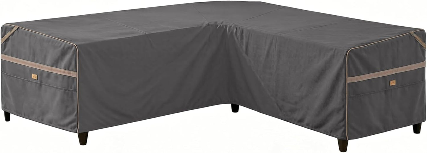 Funda sofá V patio 85x33" 5 plazas UV resistente