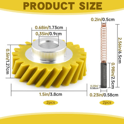 Kit de repuesto de cepillos de carbono para mezcladores KSM88RBQ2, KSM150