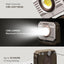 Luz trabajo portátil LED regulable 3 modos magnética