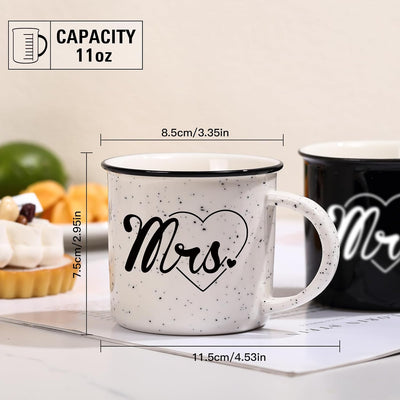 Set 2 Tazas Café 10oz Regalo Boda Compromiso