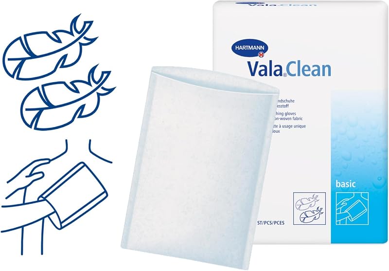 Guantes de lavado Vlies 15x23cm 50uds