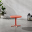 Mesa lateral exterior metal retro brillo coral
