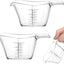 Paquete de 2 tazas medidoras transparentes de 2 oz para cocina y bricolaje