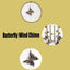 Campanillas viento mariposa decoración exterior e interior