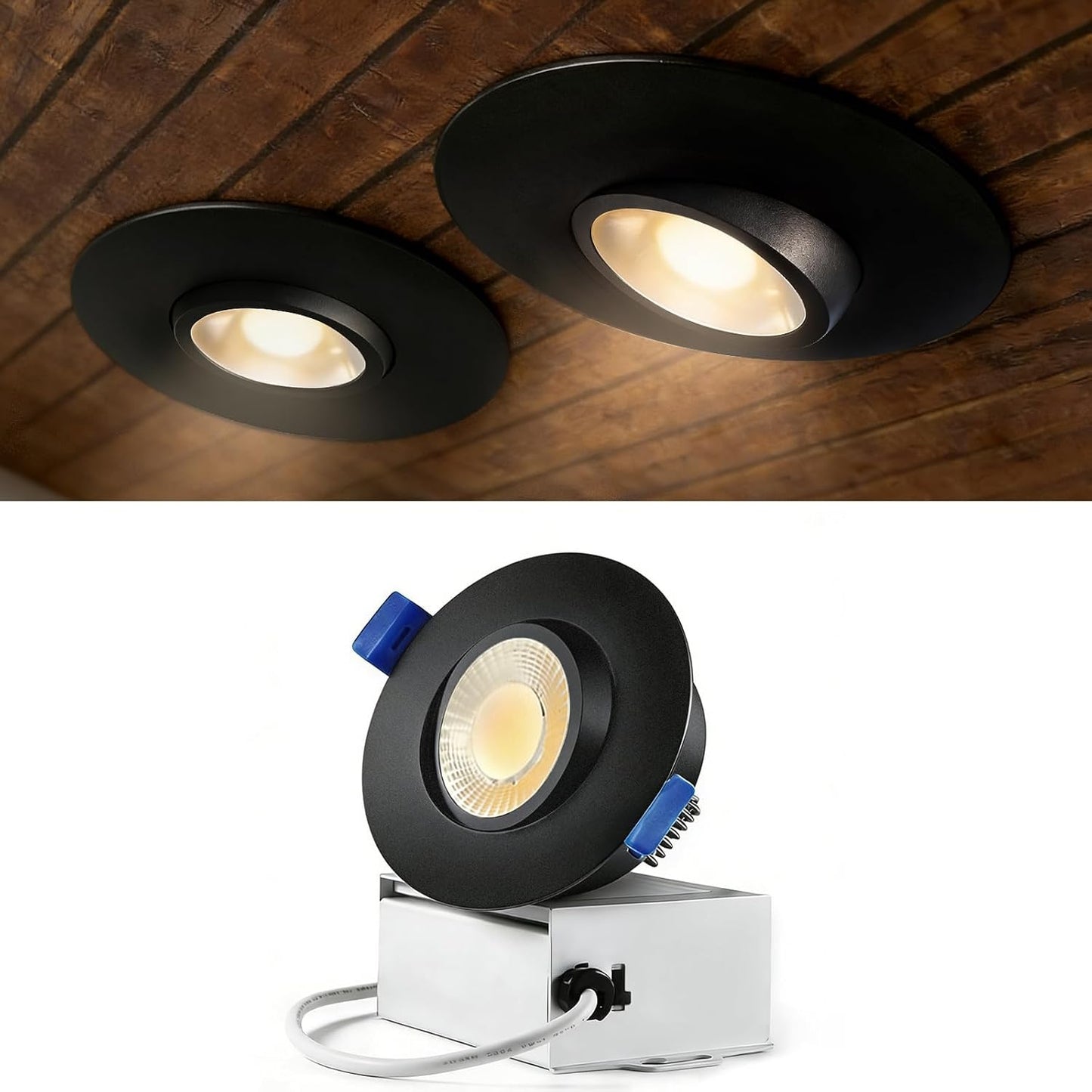 Luz empotrable LED 3pulg 10W con caja 3CCT ajustable