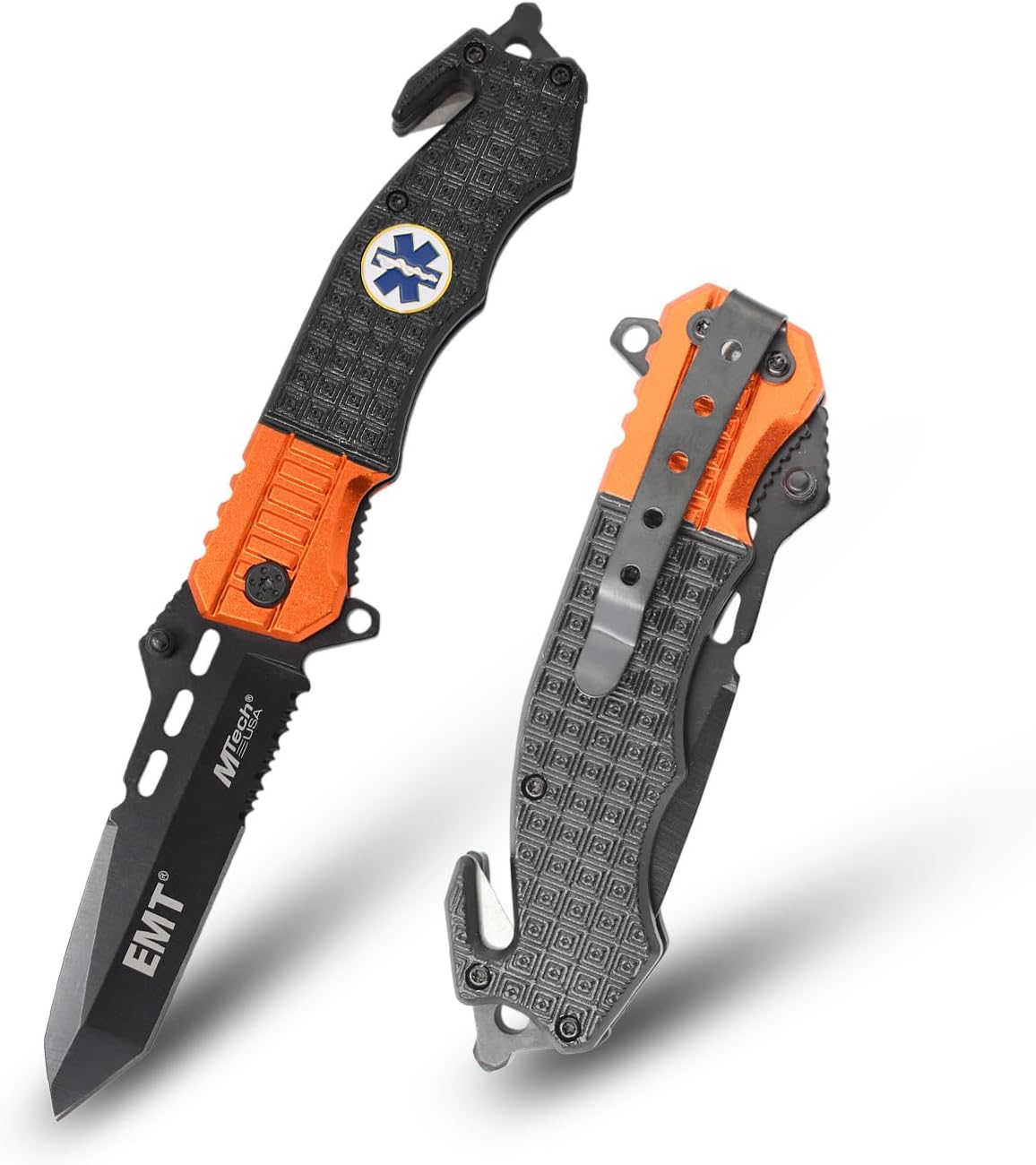 Cuchillo plegable bolsillo 4.5pulg negro aluminio EDC