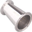 Reductor excéntrico 2x1.5 pulg acero inox