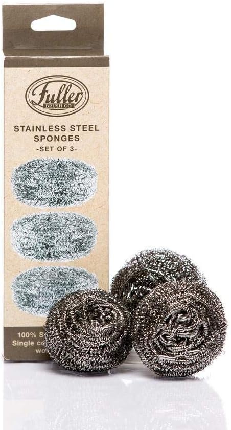 Esponjas acero inox para fregar platos ollas sartenes 1 pack
