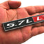 Placa identificación motor LT1 5.7L 2 Pzas rojo cromado