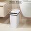 Cubo basura baño tapa 2.6gal sin contacto impermeable