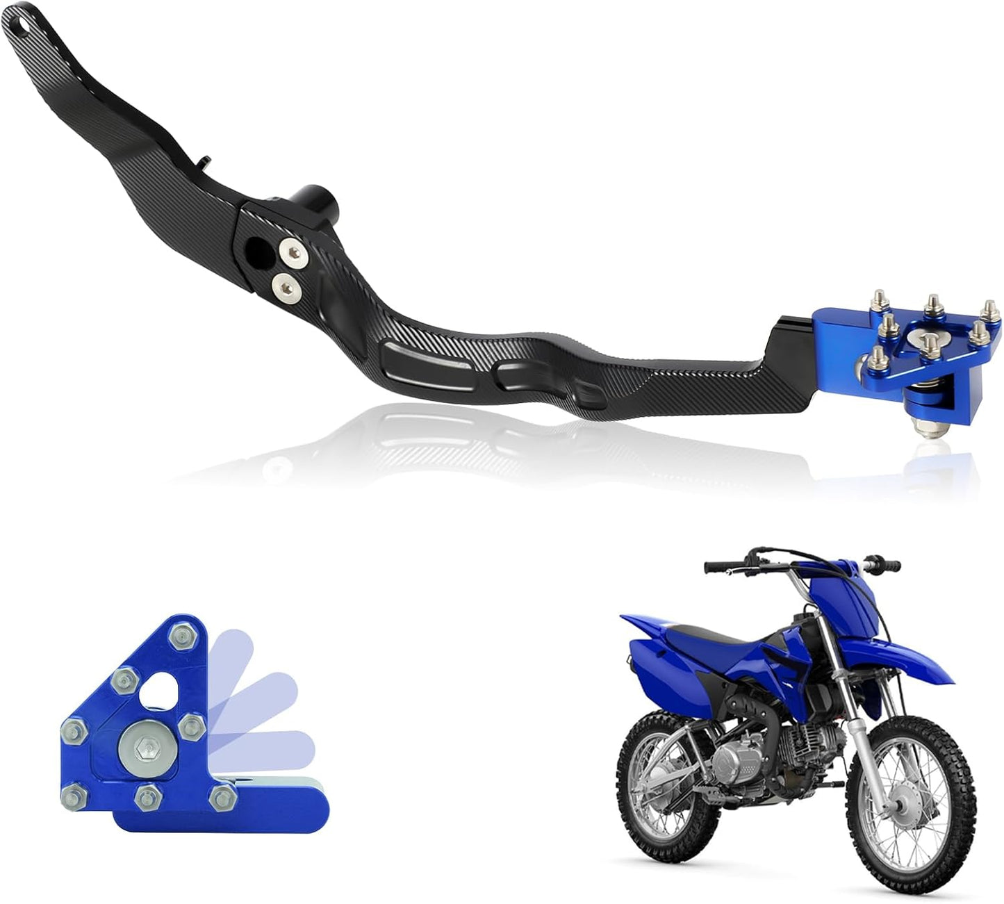 Palanca freno trasero plegable TTR110 2011-23 Azul