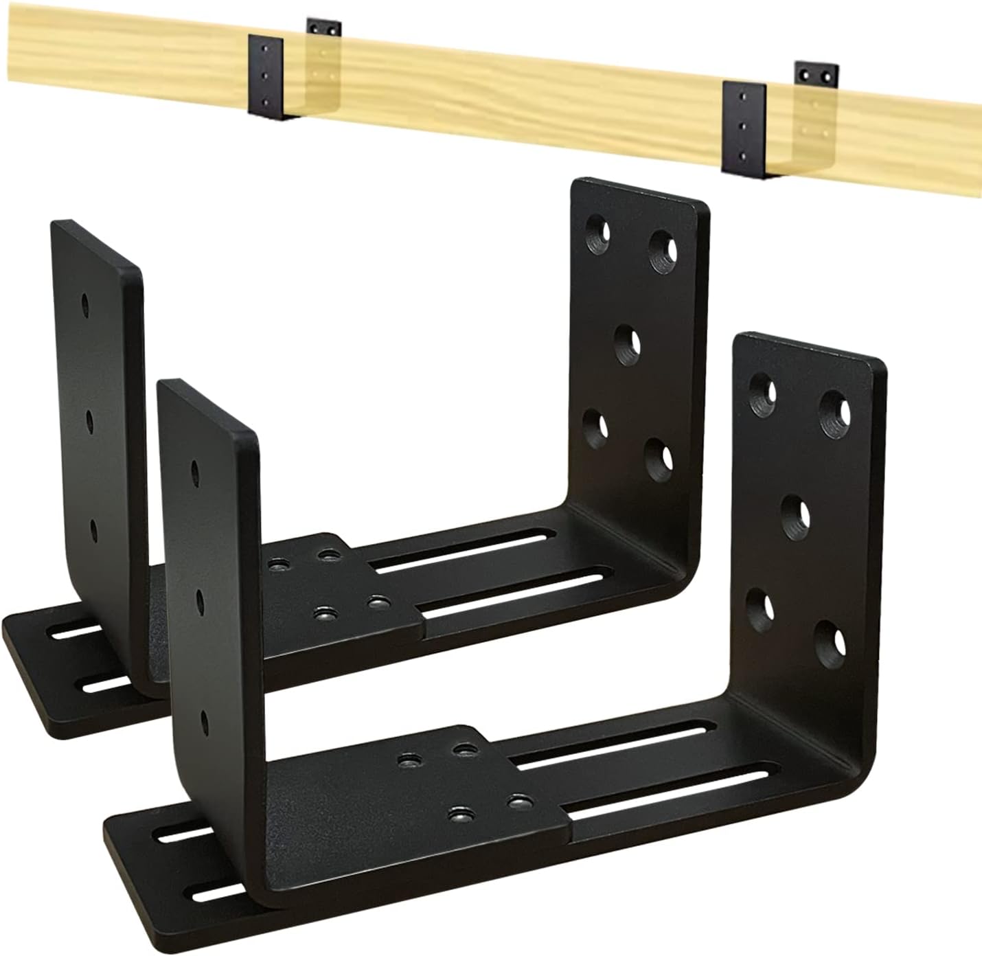 Soporte puerta seguridad acero carbono ajustable 2x4