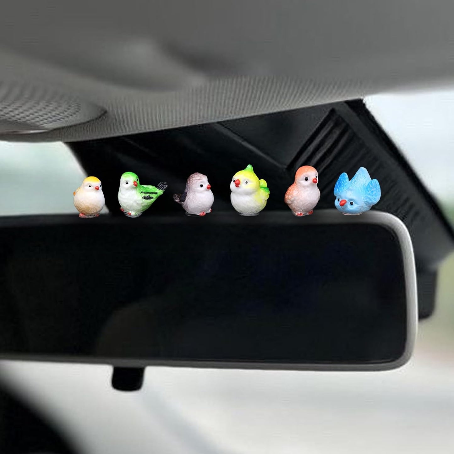 Figuras pájaro decoración tablero automóvil 6 pzas
