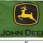 Bandera John Deere 3x5pulg Logo Verde