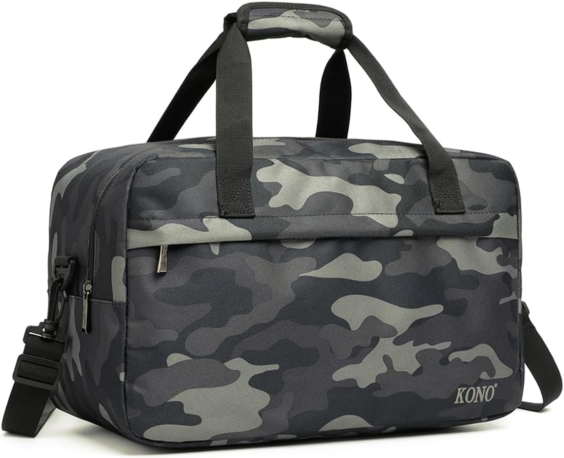 Bolsa viaje lona camuflaje para gimnasio y cabina