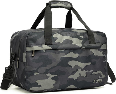 Bolsa viaje lona camuflaje para gimnasio y cabina