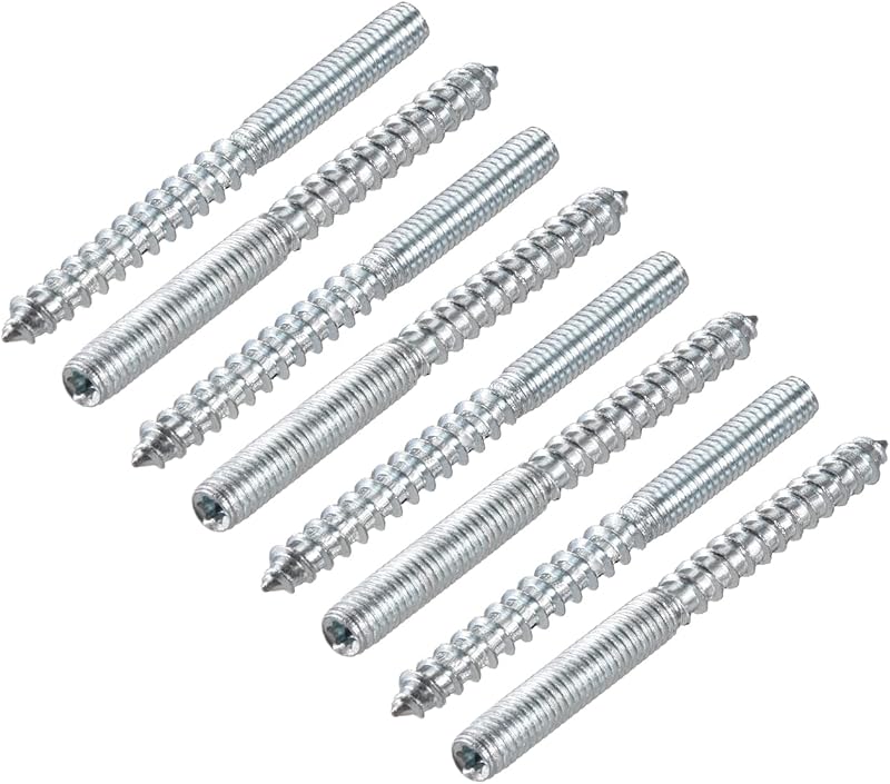 Tornillos doble cara M6 x 2.756in 8 pzas acero carbono