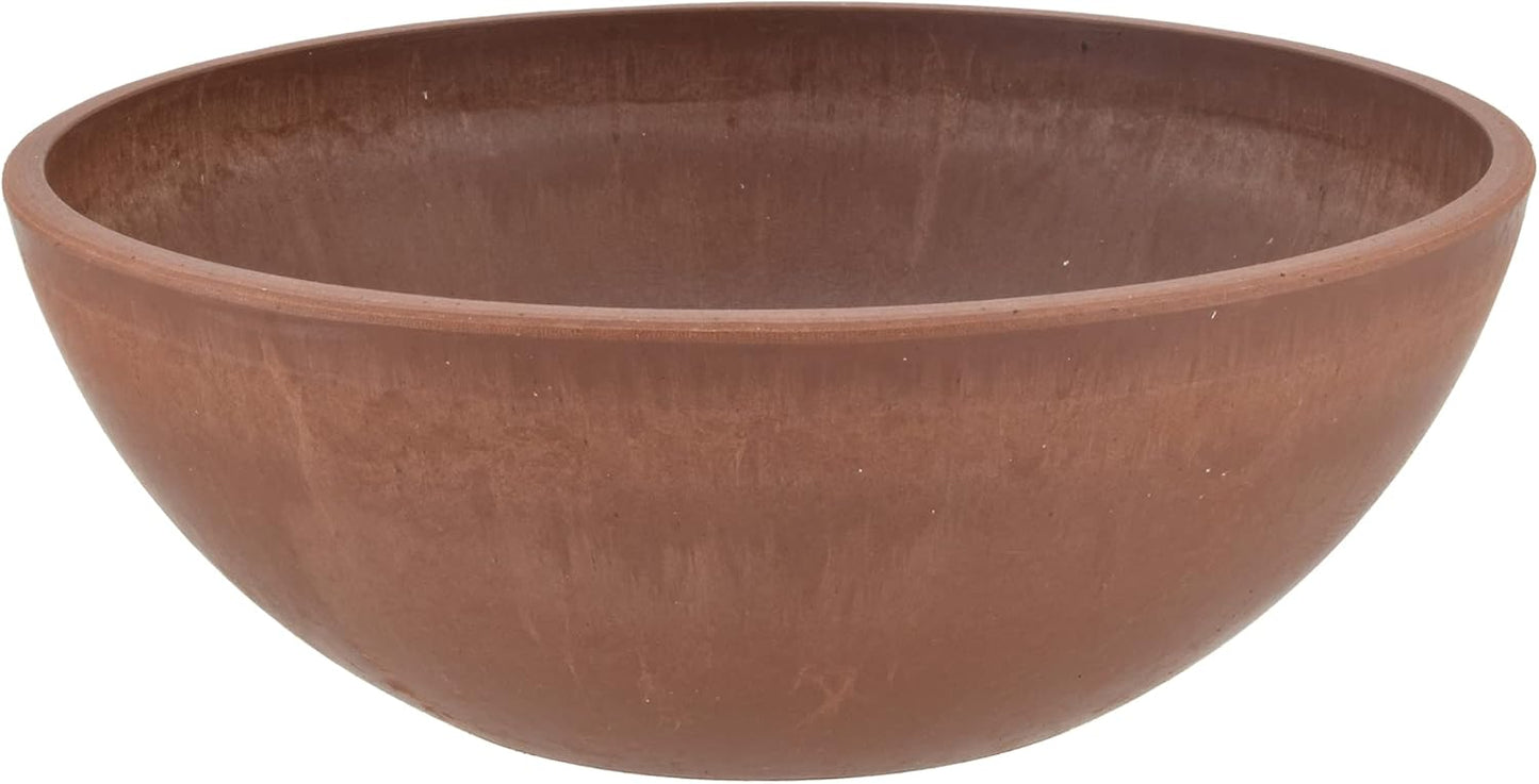 Maceta Baja 8pulg Plástico/Piedra/Madera para Suculentas