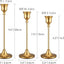 Set 6 portavelas latón dorado decorativo mesa