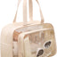 Neceser viaje grande bolsa ducha playa impermeable beige