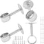 4 Soportes Acero Inox Barra Armario 1.25" Resistente