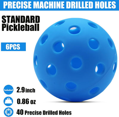 Pelotas pickleball 40 agujeros alta elasticidad duraderas