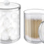 2 Pzas Soportes Hisopos Acrílico Transparente 10-12oz