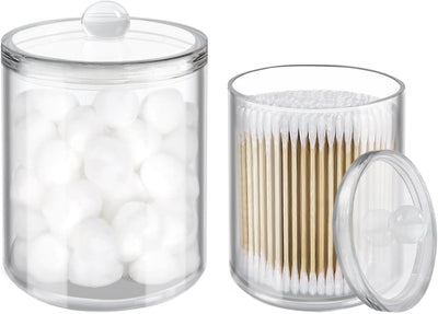 2 Pzas Soportes Hisopos Acrílico Transparente 10-12oz