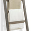 Escalera madera 54" toallero pared 5 niveles gris