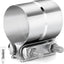 2 Abrazaderas Escape 3.0" Acero Inox 304