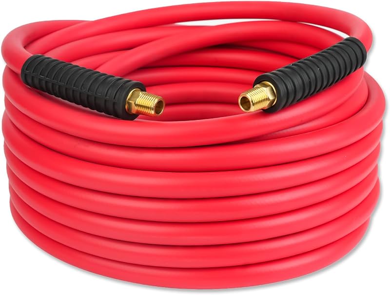 Manguera aire híbrida 3/8" 50ft 280PSI resistente rojo