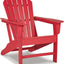 Silla patio Sundown Treasure Adirondack HDPE color rojo