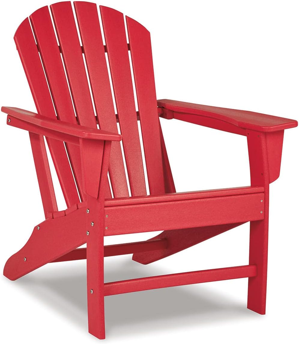 Silla patio Sundown Treasure Adirondack HDPE color rojo