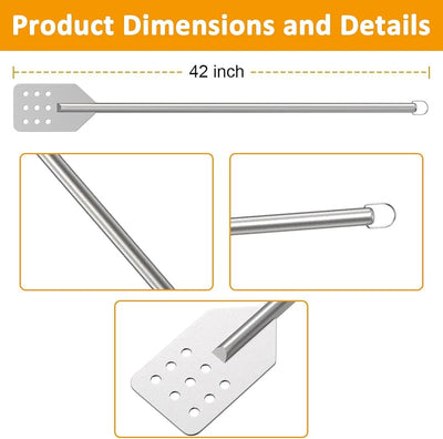 Paleta mezcladora acero inox 42pulg para cocinar mariscos