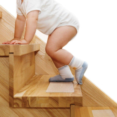 Tiras antideslizantes escaleras 32x4pulg transparentes