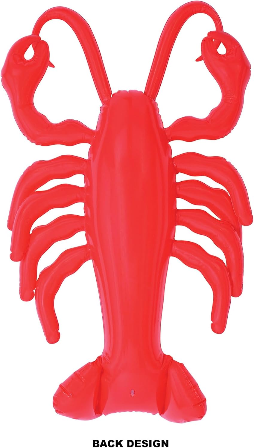Cangrejo inflable rojo para hervidores Mardi Gras