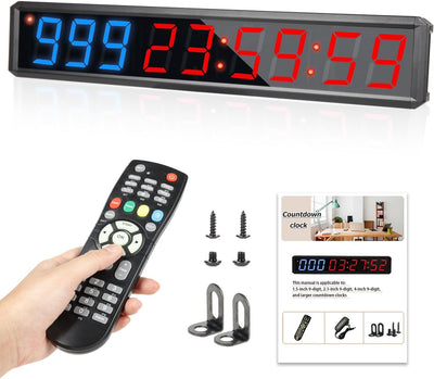 Reloj cuenta regresiva LED 2.1pulg 3 colores 999dias