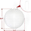 Faroles papel blanco 10pulg pack 10 decoración hogar boda