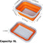 Fregadero plegable con toalla asa 9L para camping y hogar