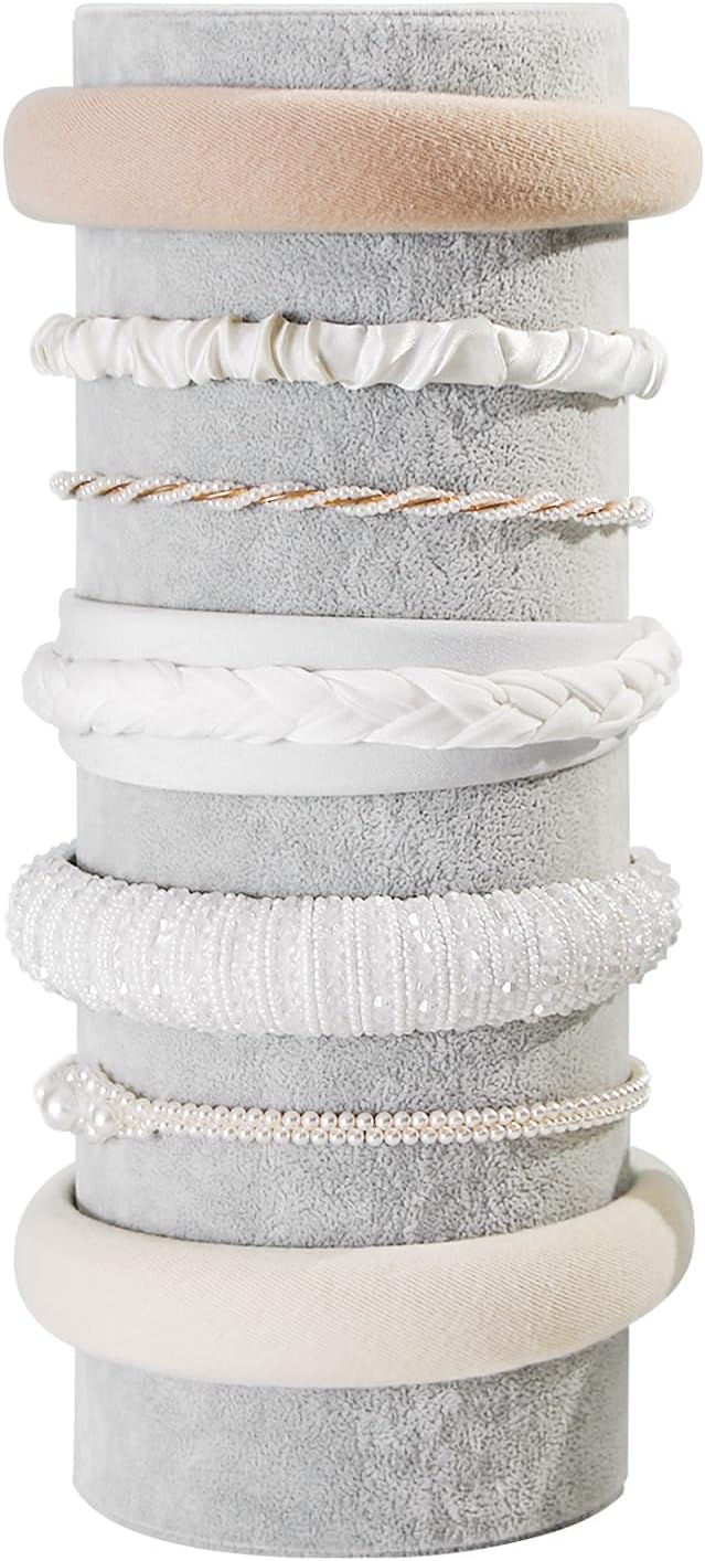 Organiz. diademas terciopelo torre para horquillas y joyas