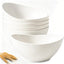 Set 6 Cuencos Paja Trigo Gran Capacidad 60oz Blanco
