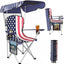 Silla camping plegable con toldo tela Oxford 600D duradera