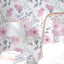 Papel contacto floral rosa autoadhesivo 17.3x393pulg