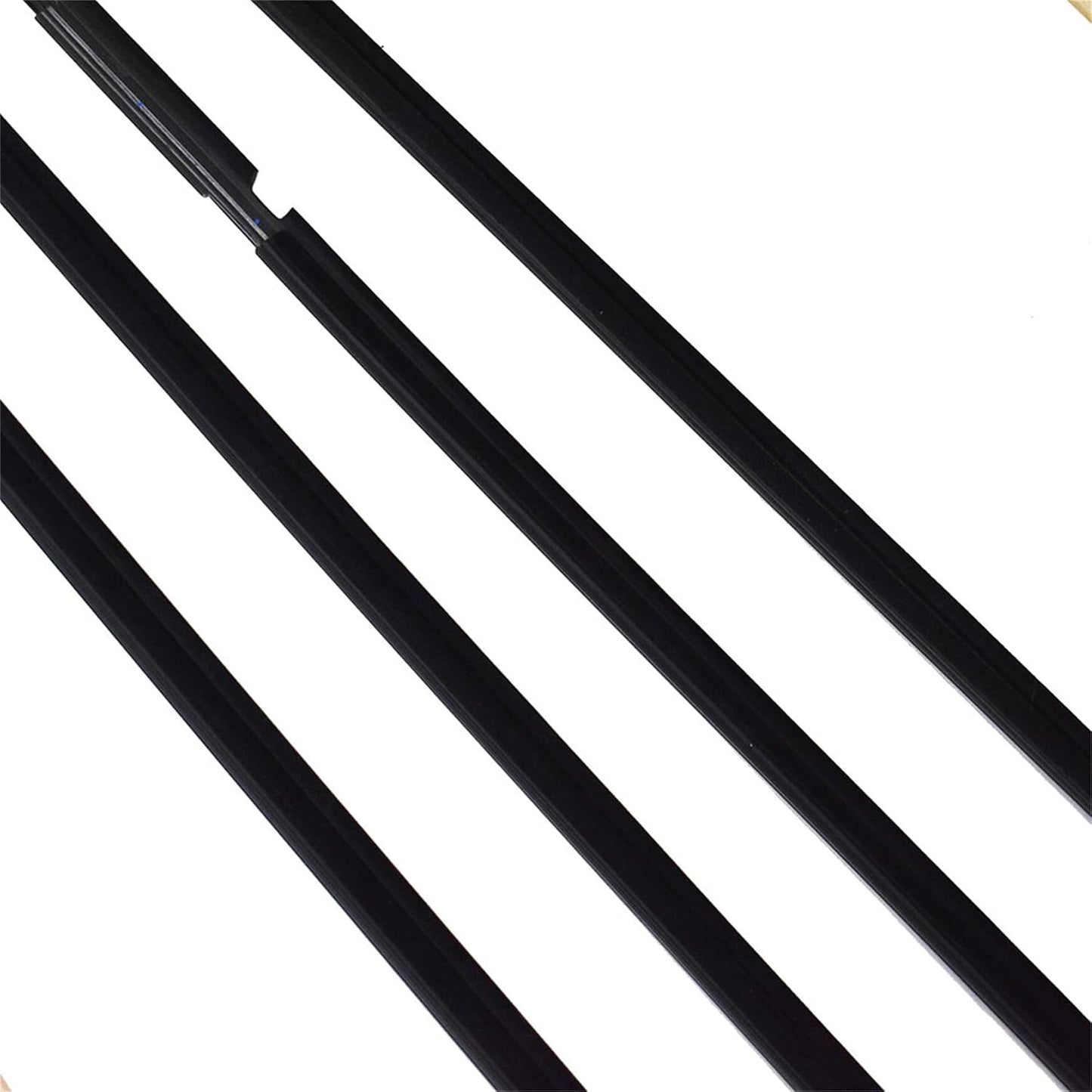 4 Pzas Burlete Negro para Ventana RAV4 09-12