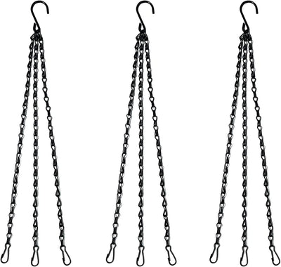 Cadenas colgantes 16pulg para macetas con clips 3en1 paquete 3