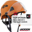 Casco construcción hombre visera abatible estilo escalada