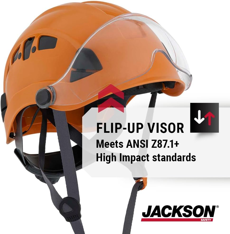 Casco construcción hombre visera abatible estilo escalada