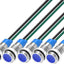 Set 5 focos LED impermeables 3V-9V para coche camión barco