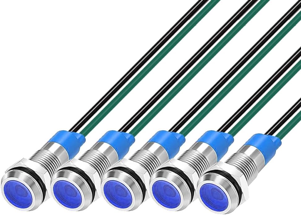 Set 5 focos LED impermeables 3V-9V para coche camión barco