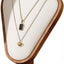 Soporte collares madera nogal tapete cuero escritorio